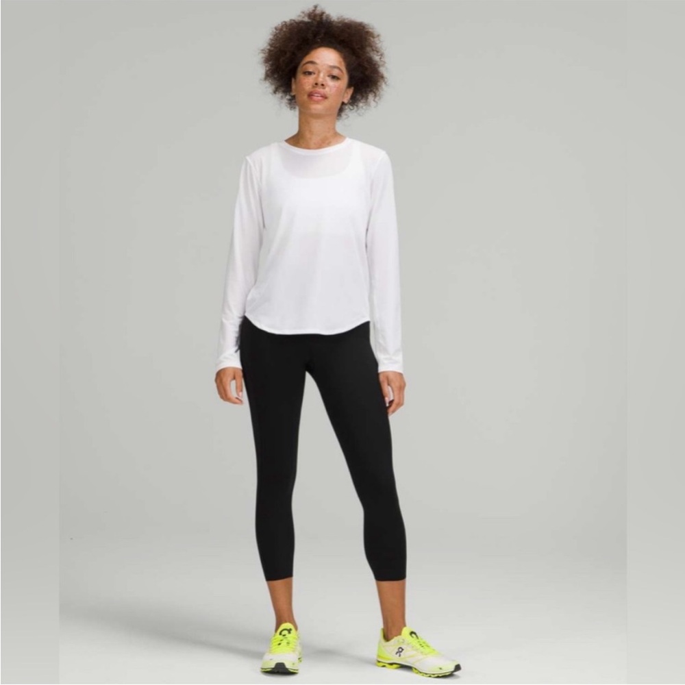 Lululemon Base Pace Crop 23” black size 10 - Picture 3 of 10
